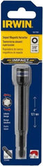 Irwin - 3/8" Magnetic Nutsetter - 1/4" Hex Drive, 4" OAL, 9/16" Socket Nose Diam - Strong Tooling