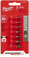 Power & Impact Screwdriver Bit Sets; Point Type: Torx; Torx Size Range: T-10 - T-40; Product Service Code: 5130