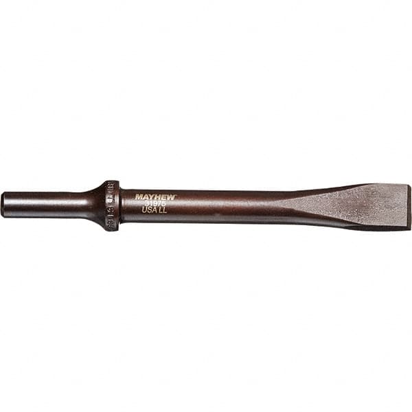 Mayhew - 1" Head Width, 8" OAL, Cold Chisel - Round Drive, Round Shank, Steel - Strong Tooling