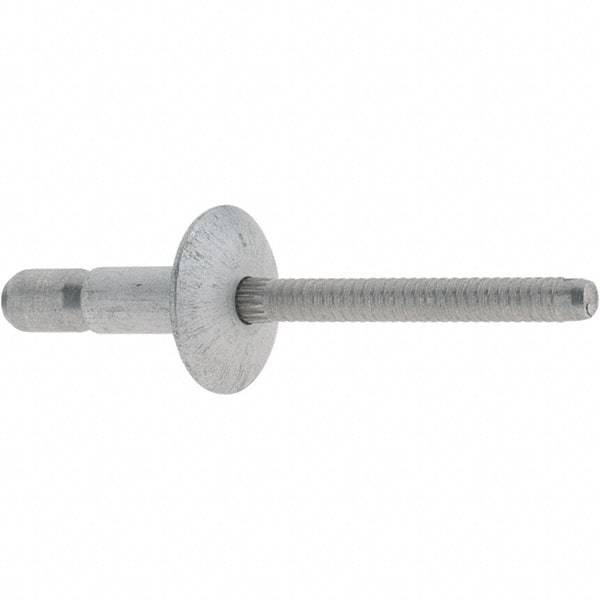 Marson - Truss Head Aluminum Structural Blind Rivet - Aluminum Mandrel, 0.062" to 0.27" Grip, 0.53" Head Diam, 0.191" to 0.201" Hole Diam, 0.415" Length Under Head, 3/16" Body Diam - Strong Tooling