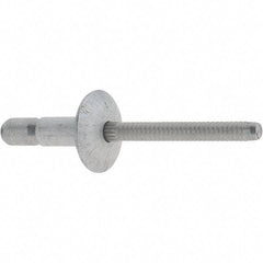 Marson - Truss Head Aluminum Structural Blind Rivet - Aluminum Mandrel, 0.062" to 0.27" Grip, 0.53" Head Diam, 0.191" to 0.201" Hole Diam, 0.415" Length Under Head, 3/16" Body Diam - Strong Tooling