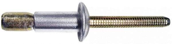 Marson - Countersunk Head Aluminum Structural Blind Rivet - Aluminum Mandrel, 1/8" to 0.331" Grip, 0.35" Head Diam, 0.191" to 0.201" Hole Diam, 0.41" Length Under Head, 3/16" Body Diam - Strong Tooling