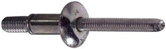 Marson - Protruding Head Steel Structural Blind Rivet - Steel Mandrel, 3/8" to 5/8" Grip, 0.49 to 0.53" Head Diam, 0.261" to 0.272" Hole Diam, 1/4" Body Diam - Strong Tooling