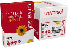 UNIVERSAL - 8-1/2" x 11" White Copy Paper - Use with Laser Printers, Copiers, Plain Paper Fax Machines - Strong Tooling