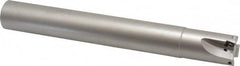 Walter - 1" Cut Diam, 8mm Max Depth of Cut, 1" Shank Diam, 8" OAL, Indexable Square Shoulder End Mill - AD.T 0803.. Inserts, Cylindrical Shank, 90° Lead Angle - Strong Tooling