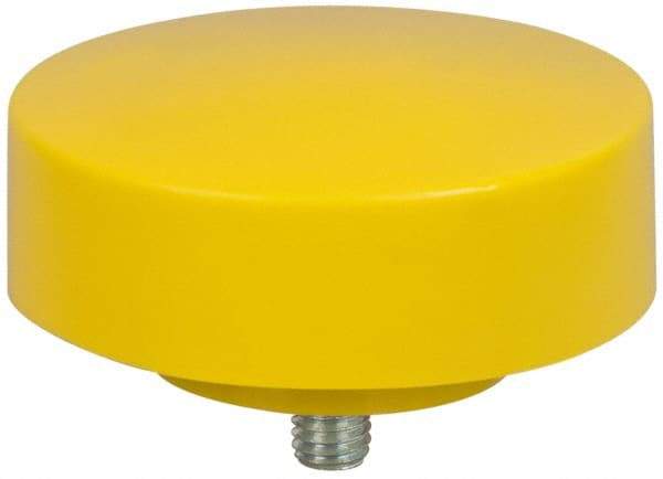 NUPLA - 4" Face Diam, Grade Extra Hard, Yellow Hammer Replacement Tip - 18 oz Head, Plastic - Strong Tooling