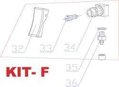 RivetKing - 3 to 6" Trigger Kit for Rivet Tool - Includes Trigger Valve, On/Off Base, O-Ring - Strong Tooling