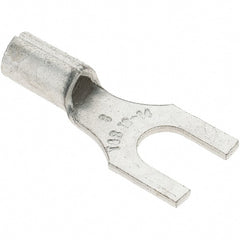 Value Collection - #8 Stud, 18 to 14 AWG Compatible, Noninsulated, Crimp Connection, Standard Fork Terminal - Strong Tooling