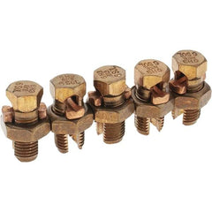 Value Collection - 10 to 6 AWG, Bronze Alloy, Split Bolt Connector - 15/32" Head Width - Strong Tooling