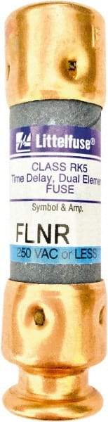 Value Collection - 125 VDC, 250 VAC, 6.25 Amp, Time Delay General Purpose Fuse - 2" OAL, 200 kA Rating, 9/16" Diam - Strong Tooling