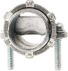 Value Collection - 3/4" Trade, Die Cast Zinc Squeeze Clamp Straight Conduit Connector - Strong Tooling