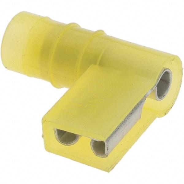 Value Collection - 12 to 10 AWG, Nylon, Fully Insulated, Female Wire Disconnect - 1/4" Wide Tab, Yellow, CSA Certified, UL Listed - Strong Tooling