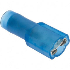 Value Collection - 16 to 14 AWG, Fully Insulated, Female Wire Disconnect - 3/16" Wide Tab, Blue, CSA Certified, UL Listed - Strong Tooling