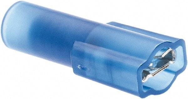 Value Collection - 16 to 14 AWG, Nylon, Fully Insulated, Female Wire Disconnect - 3/16" Wide Tab, Blue, CSA Certified, UL Listed - Strong Tooling