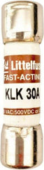 Value Collection - 600 VAC, 30 Amp, Fast-Acting Semiconductor/High Speed Fuse - 1-1/2" OAL, 100 at AC kA Rating, 13/32" Diam - Strong Tooling