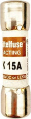 Value Collection - 600 VAC, 15 Amp, Fast-Acting Semiconductor/High Speed Fuse - 1-1/2" OAL, 100 at AC kA Rating, 13/32" Diam - Strong Tooling