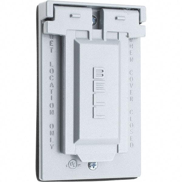 Value Collection - Electrical Outlet Box Stainless Steel GFCI Receptacle Cover - Includes Sealing Gasket - Strong Tooling