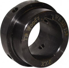 TB Wood's - 1-1/8" Bore, 1/4" x 1/8" Keyway Width x Depth, 1.85" Hub, WE2 Flexible Coupling Shaft Hub - 1.85" OD, 0.94" OAL, Steel, Type BTS - Strong Tooling