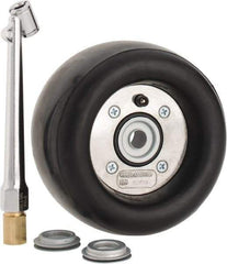 Dynabrade - 5" Wheel OD, 3-1/2" Wheel Width, 3,500 RPM, Composite, Pneumatic Wheel with Hub - 15-1/2" Long x 3-1/2" Wide, 1/2" Wheel Arbor Hole, For Use with 13206, 13207, 13507 & 13508 - Strong Tooling