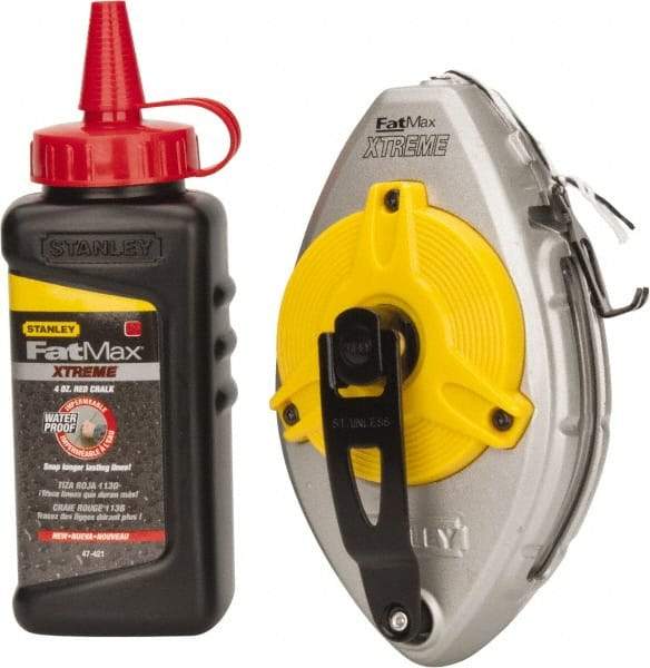 Stanley - 100' Long Chalk Reel - Red - Strong Tooling