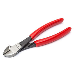 Diagonal Cutting Plier: 7″ OAL 25/32″ Jaw Length, 1-7/32″ Jaw Width, Round Head, Double Dip Handle