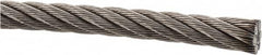 Value Collection - 1' Long, 3/8" Diam, Aircraft Cable - 11,000 Lb Breaking Strength, Material Grade 316, 7 x 19 Strand Core - Strong Tooling