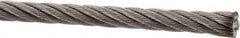 Value Collection - 1' Long, 1/4" Diam, Aircraft Cable - 4,900 Lb Breaking Strength, Material Grade 316, 7 x 19 Strand Core - Strong Tooling