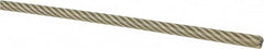 Loos & Co. - 1/8" x 3/32" Diam, Aircraft Cable - 1,000 Lb Breaking Strength, Material Grade Carbon Steel, 7 x 19 Strand Core, Nylon Coating - Strong Tooling