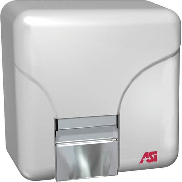 ASI-American Specialties, Inc. - 1800 Watt White Finish Electric Hand Dryer - 110/120 Volts, 15 Amps, 9-7/16" Wide x 9-41/64" High x 6-3/8" Deep - Strong Tooling