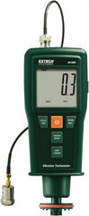 Extech - Accurate up to 0.05%, Contact and Noncontact Tachometer - 7.4 Inch Long x 3 Inch Wide x 1.8 Inch Meter Thick, 0.5 to 99,999 RPM Measurement - Strong Tooling