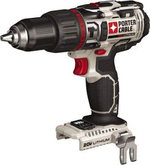 Porter-Cable - 20 Volt 1/2" Chuck Pistol Grip Handle Cordless Drill - 0-400 & 0-1600 RPM, Single-Sleeve Ratcheting Chuck, Reversible, Lithium-Ion Batteries Not Included - Strong Tooling