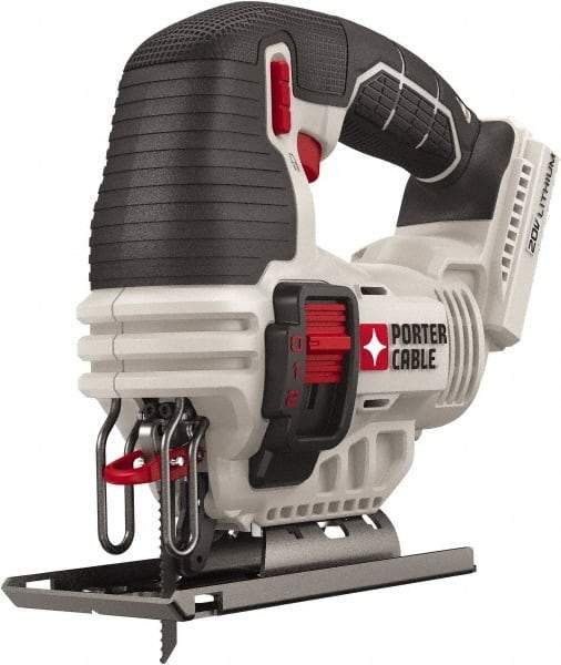 Porter-Cable - 20 Volt, 2,500 SPM, 3/4" Stroke Length, Lithium-Ion Cordless Jigsaw - 45° Cutting Angle, Series 20V MAX - Strong Tooling