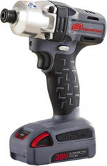 Ingersoll-Rand - 1/4" Drive 20 Volt Pistol Grip Cordless Impact Wrench & Ratchet - 1,700 RPM, 2,800 BPM, 165 Ft/Lb Torque, 2 Lithium-Ion Batteries Not Included - Strong Tooling