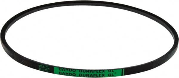 Bando - Section 5L, 21/32" Wide, 32" Outside Length, V-Belt - Rubber Compound, Black, Fractional HP, No. 5L320 - Strong Tooling