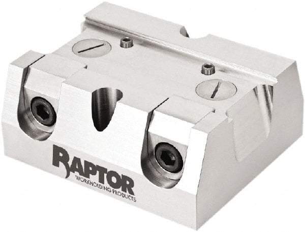 Raptor Workholding - 2-1/4" Jaw Width, 10" High x 8" Long x 10" Wide Dovetail Vise - For Use with 4 & 5 Axis Workholding Systems - Strong Tooling