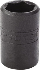 Proto - 5/32", 1/4" Drive, Standard Hand Socket - 6 Points, 7/8" OAL, Alloy Steel, Black Finish - Strong Tooling