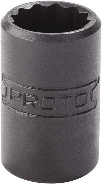 Proto - 5/32", 1/4" Drive, Standard Hand Socket - 12 Points, 7/8" OAL, Alloy Steel, Black Finish - Strong Tooling