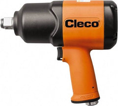 Cleco - 3/4" Drive, 5,500 RPM, 1,300 Ft/Lb Torque Impact Wrench - Pistol Grip Handle, 1,000 IPM, 64 CFM, 90 psi, 1/4" NPT Inlet - Strong Tooling