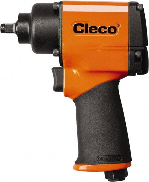 Cleco - 3/8" Drive, 8,000 RPM, 420 Ft/Lb Torque Impact Wrench - Pistol Grip Handle, 1,600 IPM, 27 CFM, 90 psi, 1/4" NPT Inlet - Strong Tooling