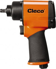 Cleco - 3/8" Drive, 10,000 RPM, 450 Ft/Lb Torque Impact Wrench - Pistol Grip Handle, 1,600 IPM, 27 CFM, 90 psi, 1/4" NPT Inlet - Strong Tooling