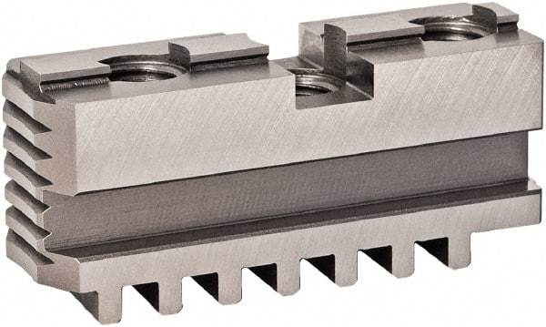 Bison - 31.49" Max Chuck Diam Compatibility, Steel Tongue & Groove Hard Lathe Master Jaws - 0 Steps - Strong Tooling