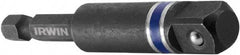 Irwin - 3/8" Square Size Hex to Square Adapter - 1/4" Hex Drive, 3" OAL - Strong Tooling