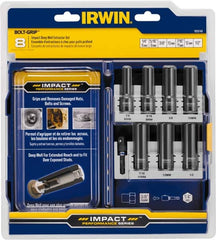 Irwin - 8 Piece Bolt Extractor Set - Plastic Case - Strong Tooling