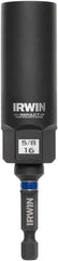 Irwin - 3/8" Drive Reverse Spiral Flute Hex Bolt Remover - 1/4" Hex, 2-1/2" OAL - Strong Tooling