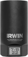 Irwin - 3/8" Drive Reverse Spiral Flute Hex Bolt Remover - 1/4" Hex, 2-1/2" OAL - Strong Tooling