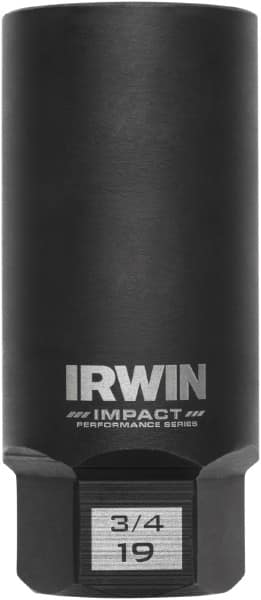 Irwin - 3/8" Drive Reverse Spiral Flute Hex Bolt Remover - 1/4" Hex, 2-1/2" OAL - Strong Tooling