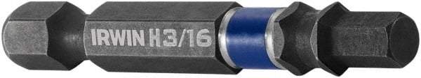 Irwin - 3/16" Hex Bit - 1/4" Hex Drive, 2" OAL - Strong Tooling