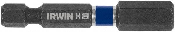 Irwin - 8mm Hex Bit - 1/4" Hex Drive, 2" OAL - Strong Tooling