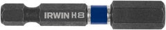 Irwin - 8mm Hex Bit - 1/4" Hex Drive, 2" OAL - Strong Tooling