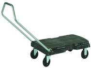 Triple® Trolley, Standard Duty with Handle - 5" dia x 7/8" casters -- Sturdy foam deck - Strong Tooling